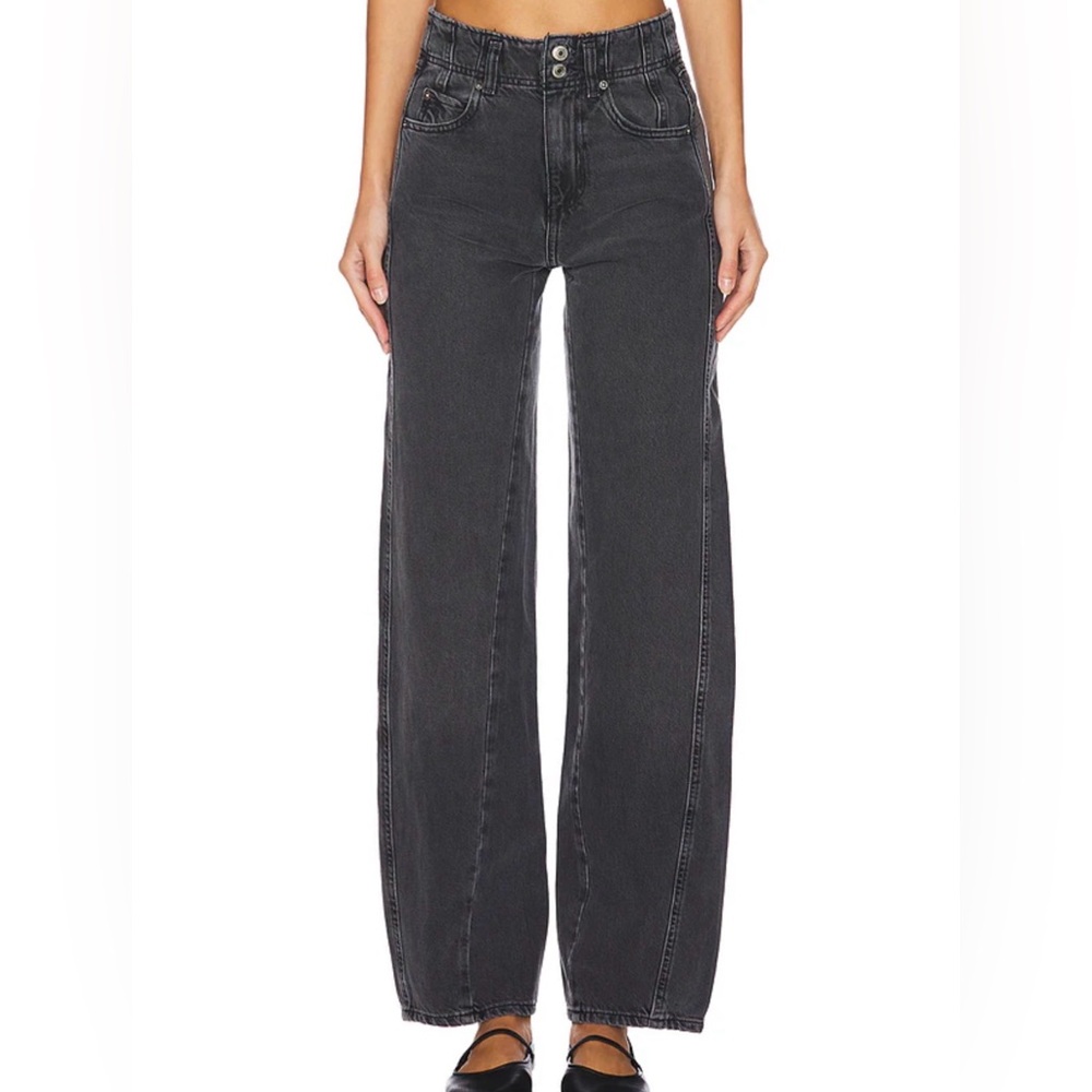 We The Free Charcoal Straight Leg Jeans